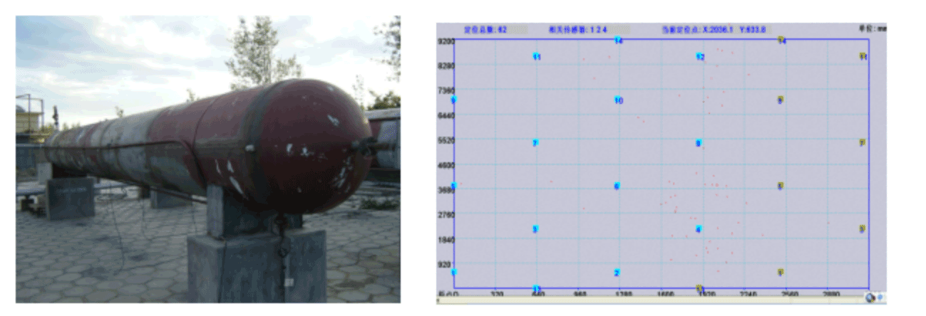 Acoustic emission detection of long tube trailer gas cylinders