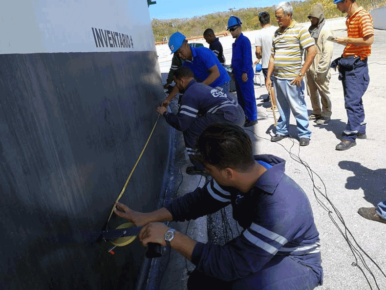 Acoustic Emission Testing of Storage Tank Floor in Cuban National Oil Company (CUPET)3